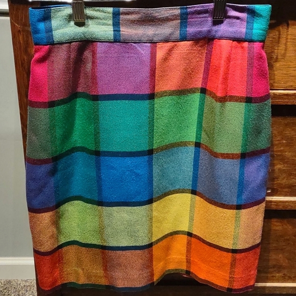 Color Block Mini Skirt Platinum Dorothy Schoelen - Picture 2 of 5
